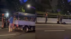 AYE七车连环车祸　三人受伤送院